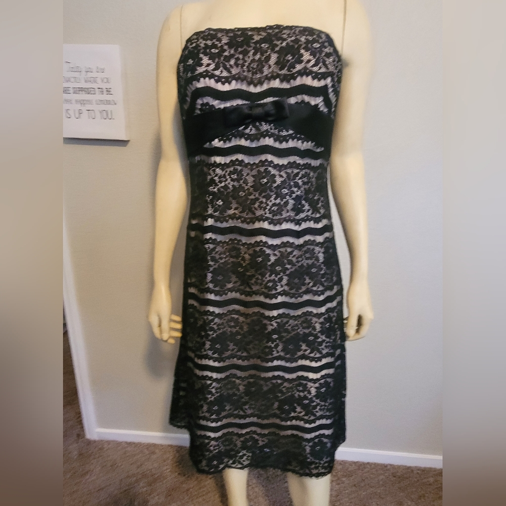 Delaru lace black dress 6